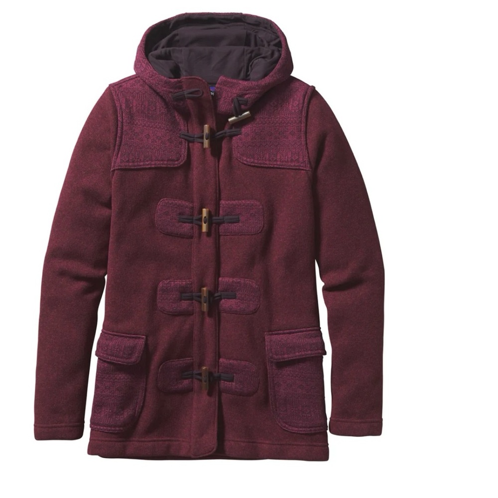 Patagonia Better Sweater Icelandic Toggle Coat Oxblood Red M